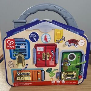 Hape Interactive Lock & Learn Playboard - Multicolor